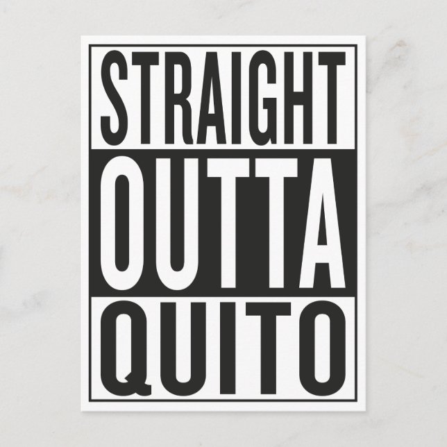 Cartão Postal hetero fora de Quito (Frente)