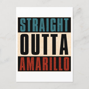 Cartão Postal Hetero Outta Amarillo Texas TX