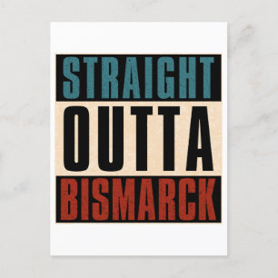 Cartão Postal Hetero Outta Bismarck North Dakota ND