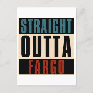 Cartão Postal Hetero Outta Fargo North Dakota ND