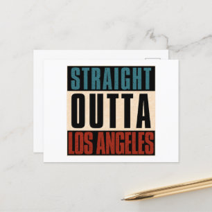 Cartão Postal Hetero Outta Los Angeles California CA EUA