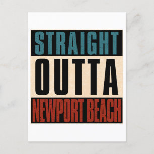 Cartão Postal Hetero Outta Newport Beach Califórnia CA