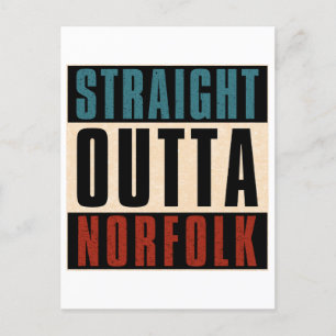 Cartão Postal Hetero Outta Norfolk Virginia VA