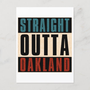 Cartão Postal Hetero Outta Oakland California CA