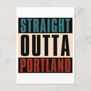Cartão Postal Hetero Outta Portland Oregon OR