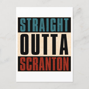 Cartão Postal Hetero Outta Scranton Pensilvânia PA