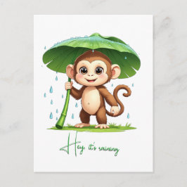 Cartão Postal Hey' It's Raining