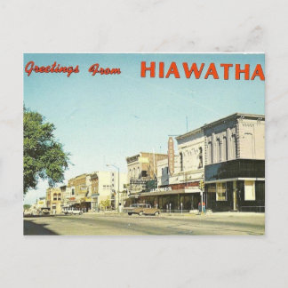 Cartão Postal Hiawatha Kansas