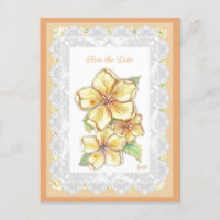Hibiscus & lace AMARELO