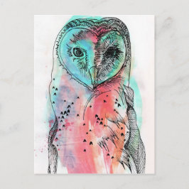 Cartão Postal Hibou