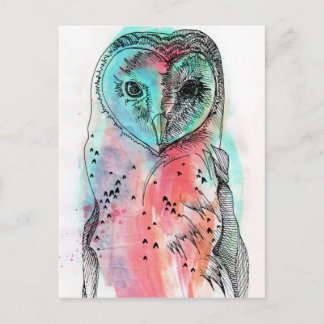 Cartão Postal Hibou