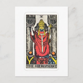 Cartão Postal Hierofant De Tarot Der A Hierofilia