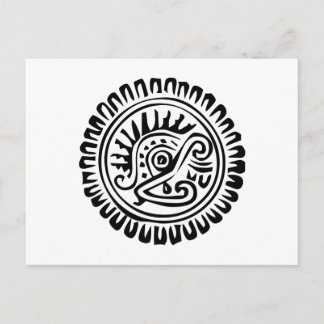 Cartão Postal Hieroglifo mexicano (Maya)