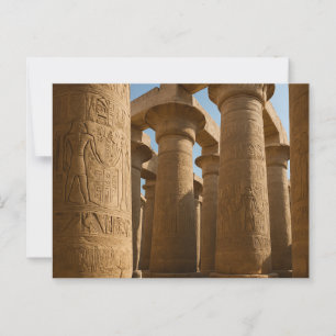 Cartão Postal Hieroglifos do Templo Sagrado do Cartão-Postal Egí