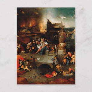 Cartão Postal Hieronymus Bosch - Tentação Do Santo Anthony