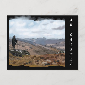 Cartão Postal Highlander em An Caistel, Escócia
