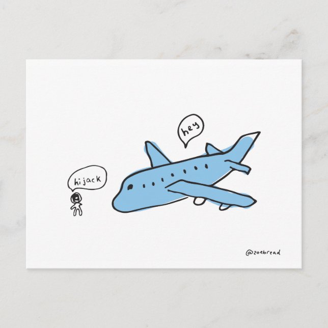 cartão postal hijack (Frente)