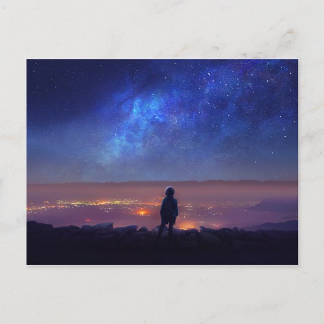 Cartão Postal Hike Alone (Frente)