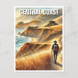 Cartão Postal Hiker da Costa Central da Califórnia