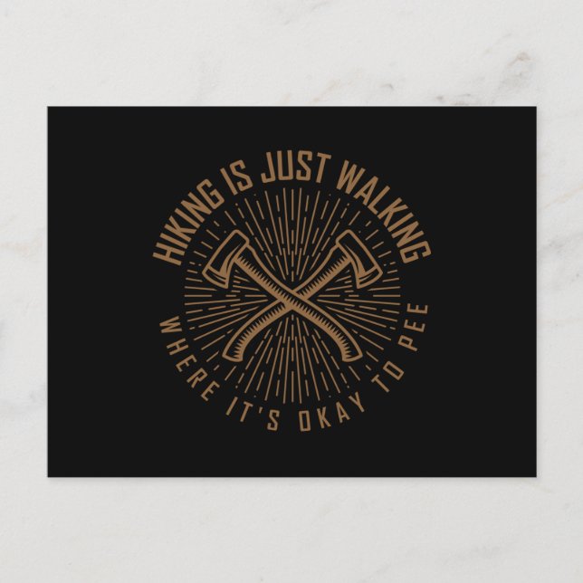 Cartão Postal HIKING CITING FOCANTE Hikers Wanderer (Frente)