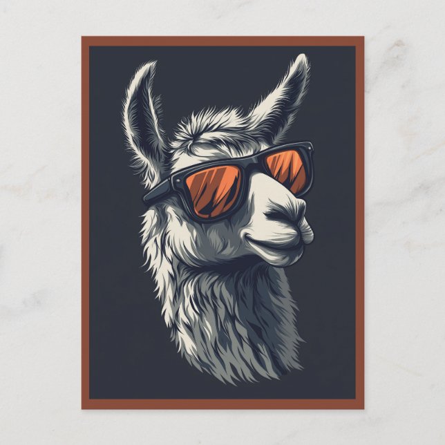 Cartão Postal Hilarious Llama (Frente)