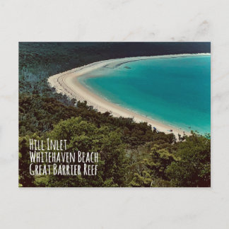 Cartão Postal Hill Inlet, Praia de Whitehaven, GBR