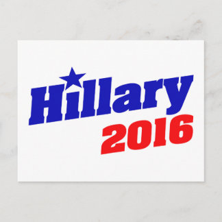 Cartão Postal Hillary 2016