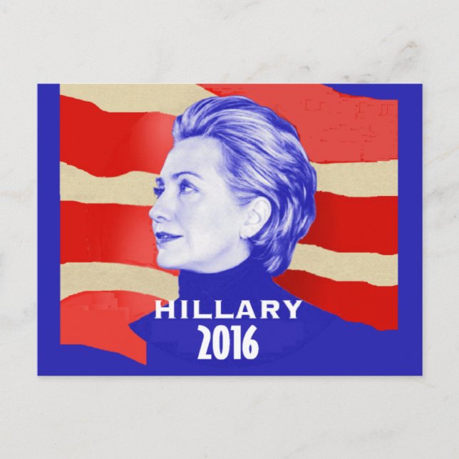 Cartão Postal Hillary 2016 (Frente)