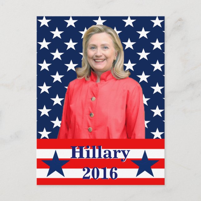 Cartão Postal Hillary 2016 (Frente)