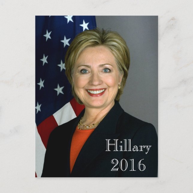 Cartão Postal Hillary 2016 (Frente)