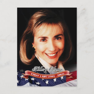 Cartão Postal Hillary Clinton, Primeira-dama dos EUA