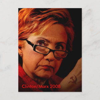 Cartão Postal Hillary Marx Clinton