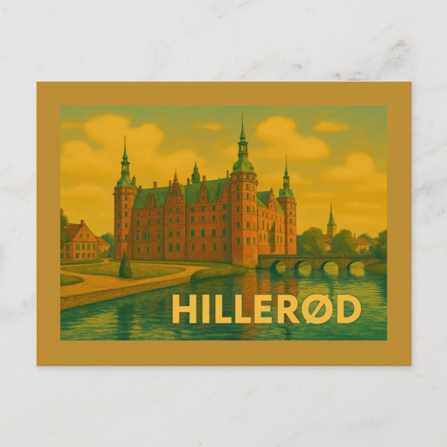 Cartão Postal Hillerød Castle Denmark (Frente)