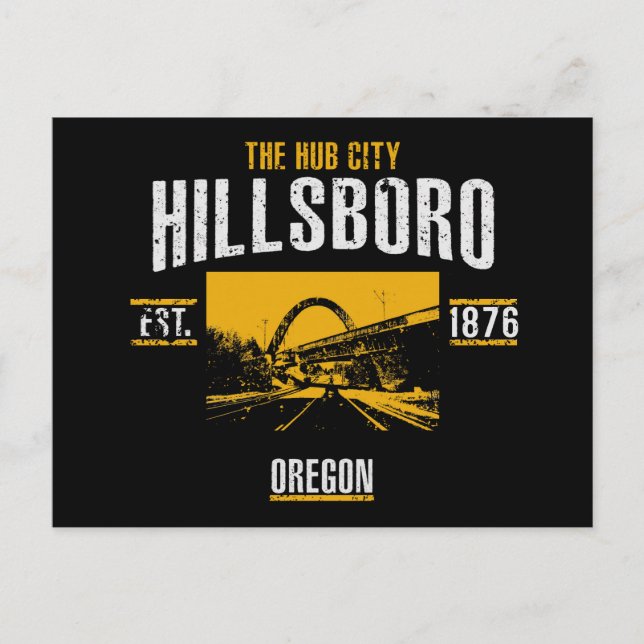 Cartão Postal Hillsboro (Frente)