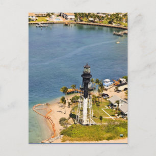 Cartão Postal Hillsboro Lighthouse Aerial