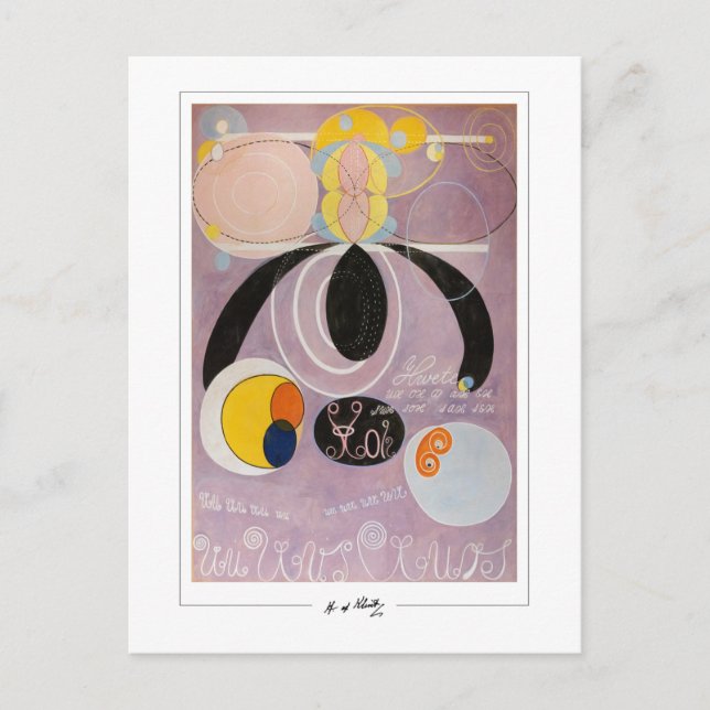 Cartão Postal Hilma af Klint #41 - Fine Art (Frente)