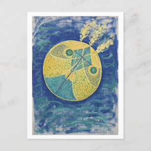 Cartão Postal Hilma af Klint abstrato art