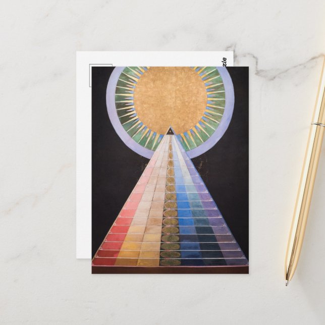 Cartão Postal Hilma Af Klint, Altarpart No.1, Abstrato Art (Frente/Verso In Situ)