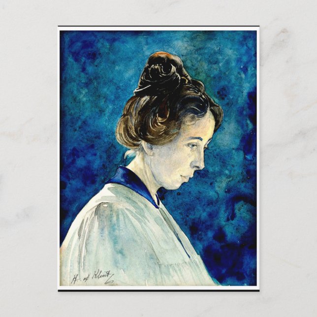Cartão Postal Hilma af Klint - Autorretrato, 1920  (Frente)