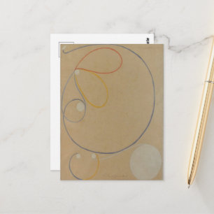 Cartão Postal Hilma Af Klint, Estrela de Sete Pontas Nº7, Arte A