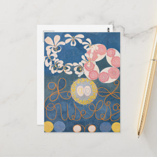 Cartão Postal Hilma Af Klint, O Dez Maior No1, Abstrato Art