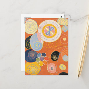 Cartão Postal Hilma Af Klint, Os Dez Maiores Nº3, Arte Abstrata