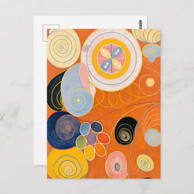 Cartão Postal Hilma af Klint - Os Dez Maiores, No.3, Juventude (Frente/Verso)