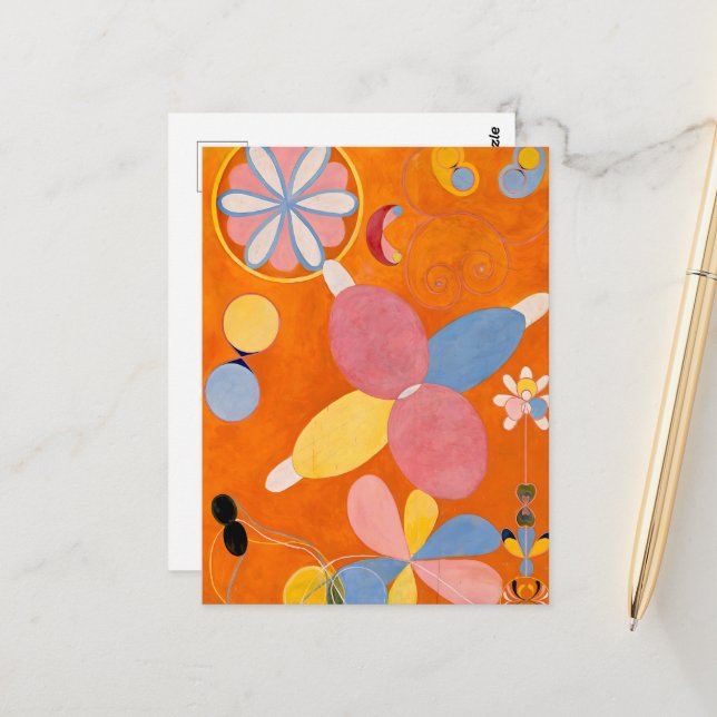 Cartão Postal Hilma af Klint - Os Dez Maiores, No.4, Juventude (Frente/Verso In Situ)