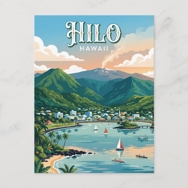 Cartão Postal Hilo EUA (Frente)