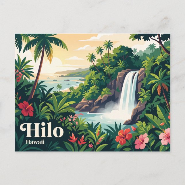 Cartão Postal Hilo EUA (Frente)