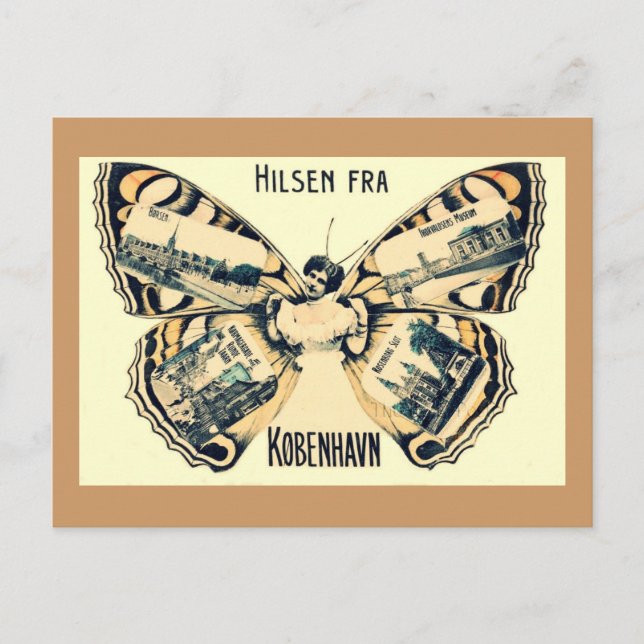 Cartão Postal Hilsen Fra Kobenhavn - Saudações de Copenhaga (Frente)