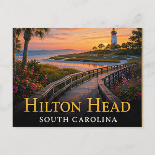 Cartão Postal Hilton Head South Carolina Lowcountry Costeiro