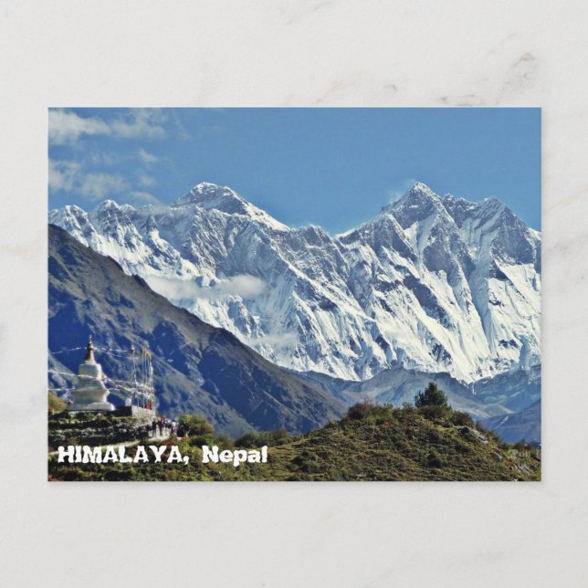 Cartão Postal HIMALAYA - Uma das mil visualizações do NEPAL (Frente)