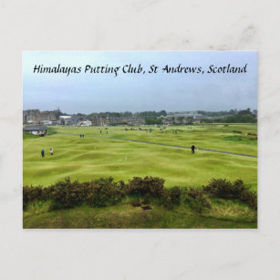 Cartão Postal Himalayas Putting Course, Rua Andrews Golf Club